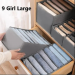 Cloth Organizer Box 9 Grid Closet Storage drawer